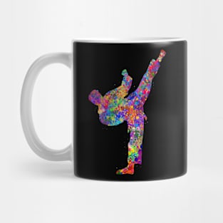 Taekwondo watercolor art Mug